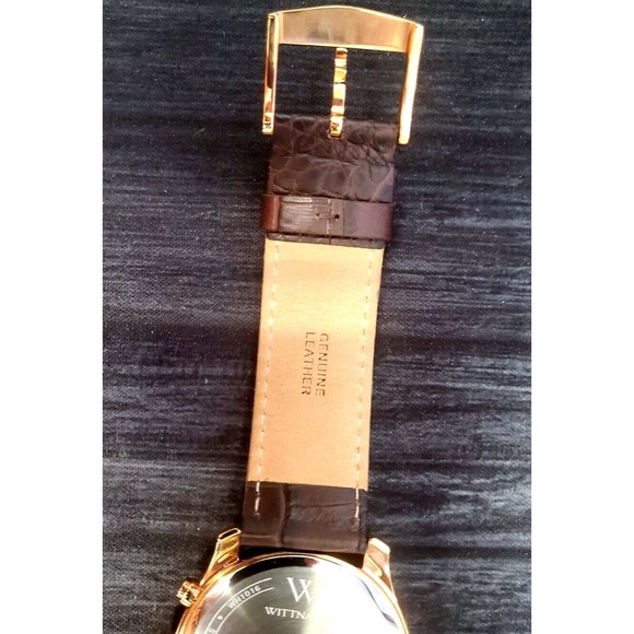 Wittnauer Men's Quartz Chronograph Rose Gold LUXURY Watch Rare WN1016 - Picture 15 of 16